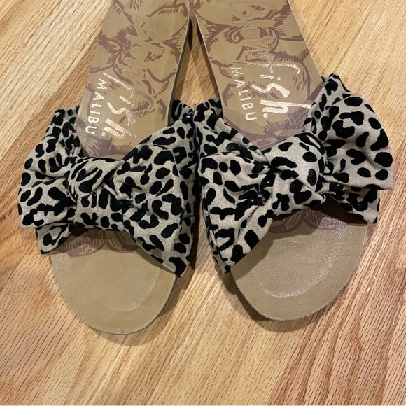 Blowfish Ginah Animal Print Bow Sandals | Size 6 - Picture 4 of 5